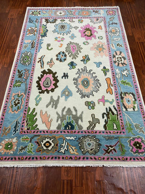 Indian Hand Knotted Rug For Living Room - UR - 0002 image 2