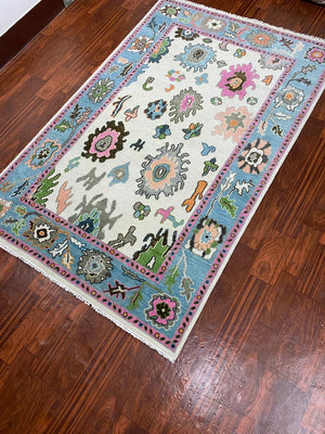 Indian Hand Knotted Rug For Living Room - UR - 0002 image 4