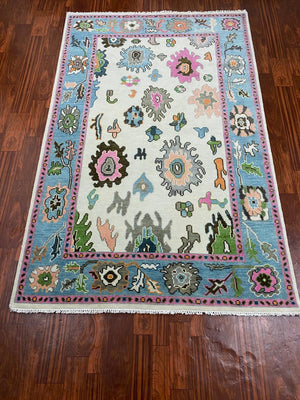 Indian Hand Knotted Rug For Living Room - UR - 0002 image 1