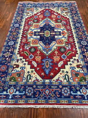 Indian Hand Knotted Rug For Living Room - 0004 image 4