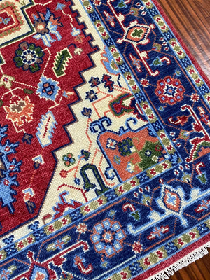 Indian Hand Knotted Rug For Living Room - 0004 image 5