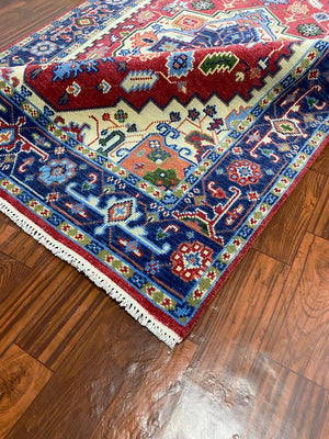 Indian Hand Knotted Rug For Living Room - 0004 image 7